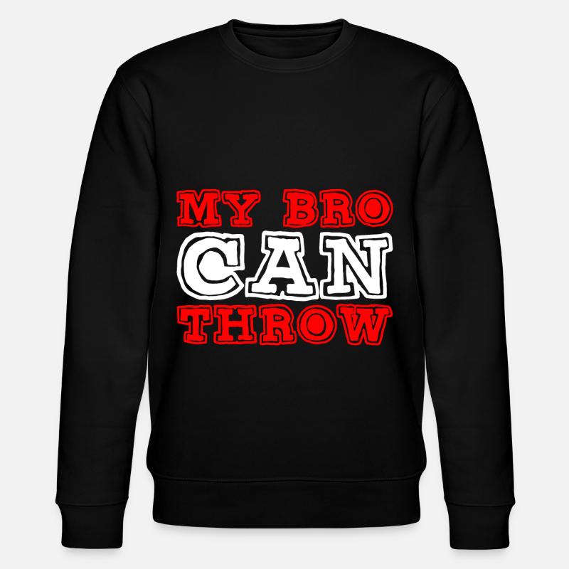 My Bro Can Throw 2 - Stanley/Stella Unisex Bio-Sweatshirt CHANGER  - Schwarz