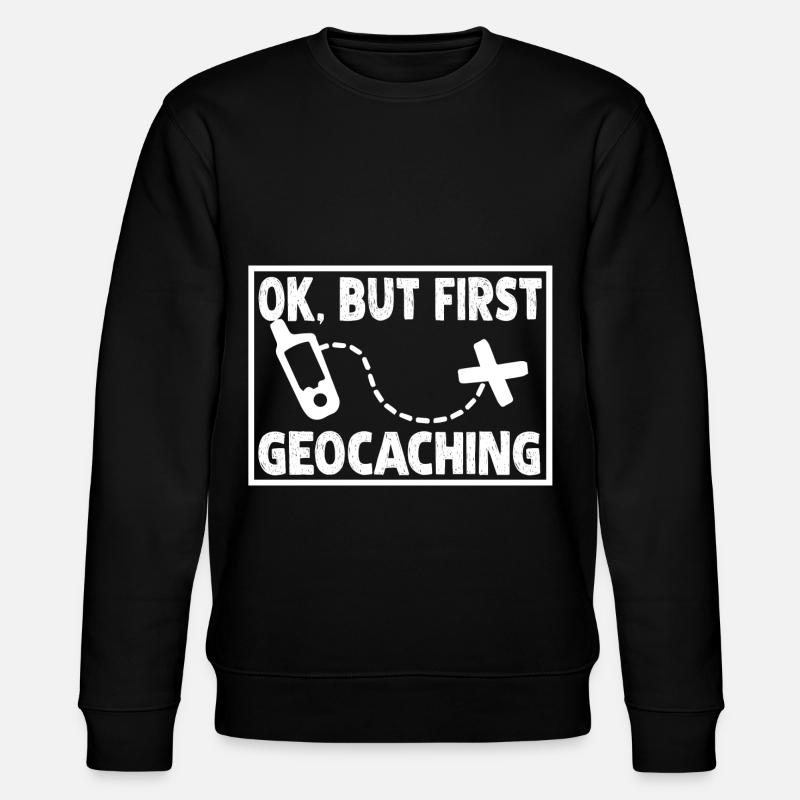 Geocaching Geocaching First - Stanley/Stella CHANGER Unisex Organic Sweatshirt - black
