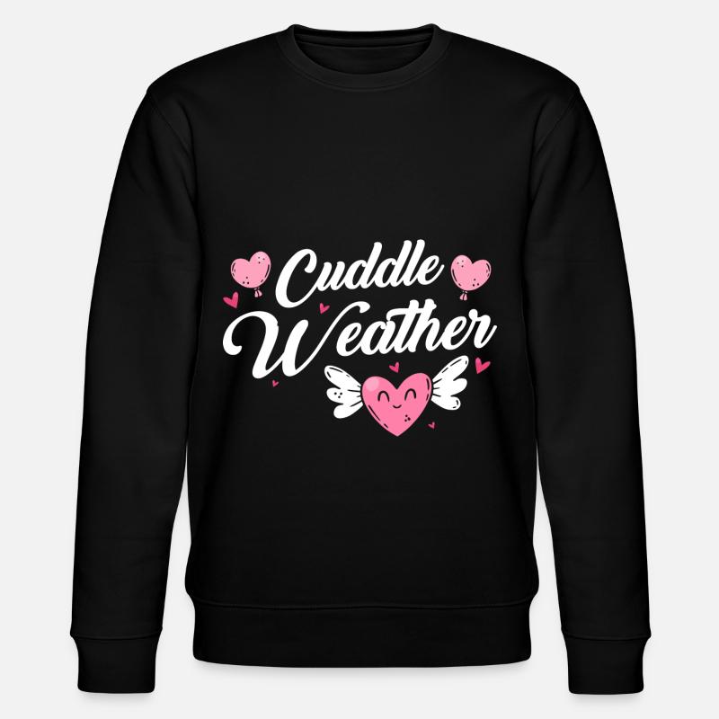 Liebe Umarmung Kinder - Stanley/Stella Unisex Bio-Sweatshirt CHANGER  - Schwarz