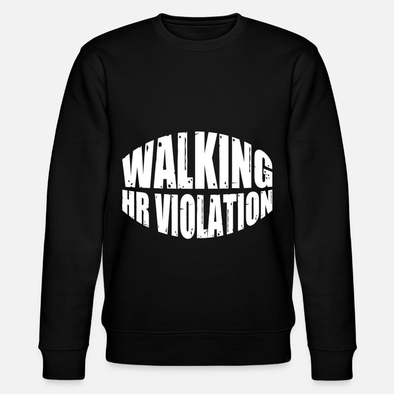 Walking Hr Violation 8 - Stanley/Stella CHANGER Unisex Organic Sweatshirt - black