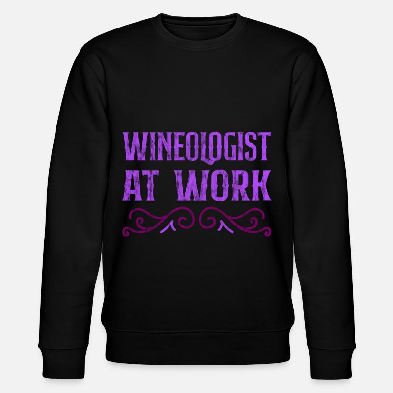 Wineologist au travail 3 - Sweat bio CHANGER Stanley/Stella Unisexe - noir