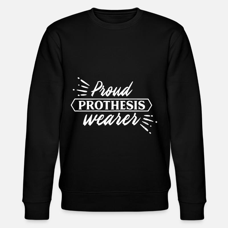 Prothesenträger Prothese Prothesen Bionik - Stanley/Stella Unisex Bio-Sweatshirt CHANGER  - Schwarz