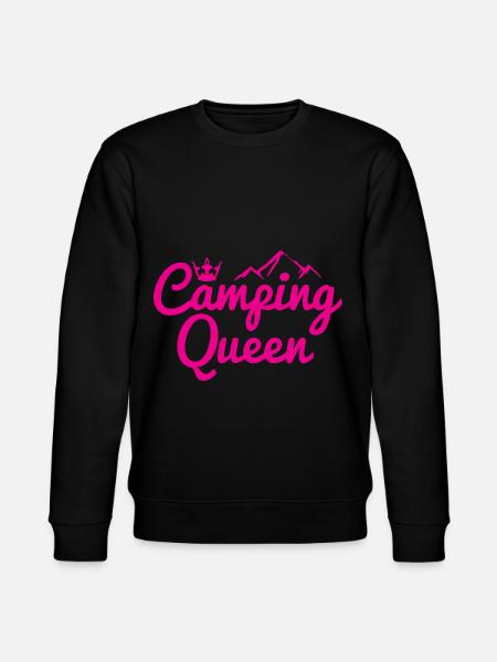 Camping Queen Krone Berg - Stanley/Stella CHANGER Unisex Organic Sweatshirt - black