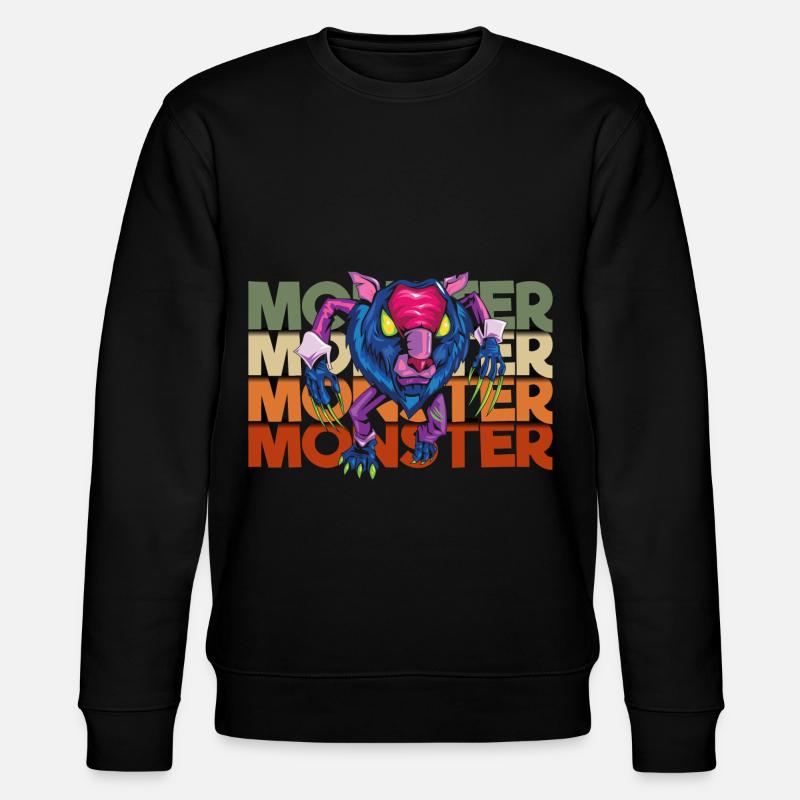 Süß Bunt Große Schwester - Stanley/Stella Unisex Bio-Sweatshirt CHANGER  - Schwarz
