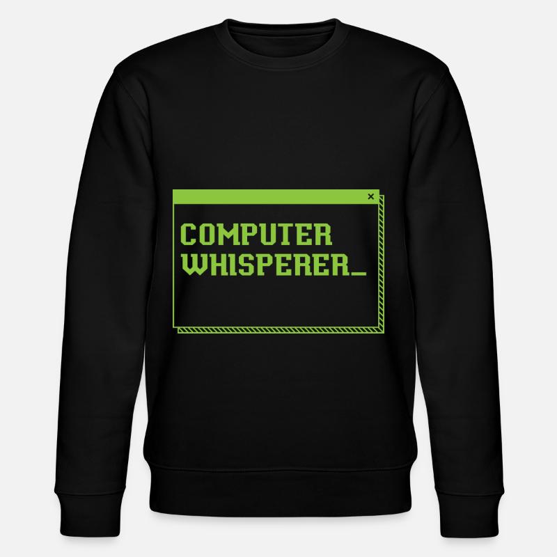 Computer Whisperer - Stanley/Stella CHANGER Unisex Organic Sweatshirt - black