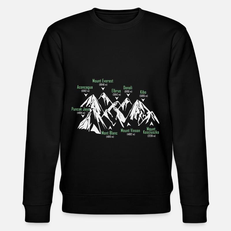 Les sept sommets - Sweat bio CHANGER Stanley/Stella Unisexe - noir