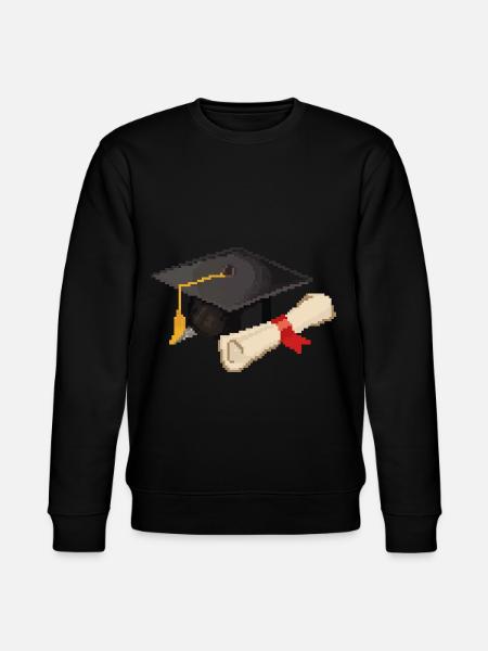 Retro Pixel Uni Degree - Stanley/Stella CHANGER Unisex Organic Sweatshirt - black