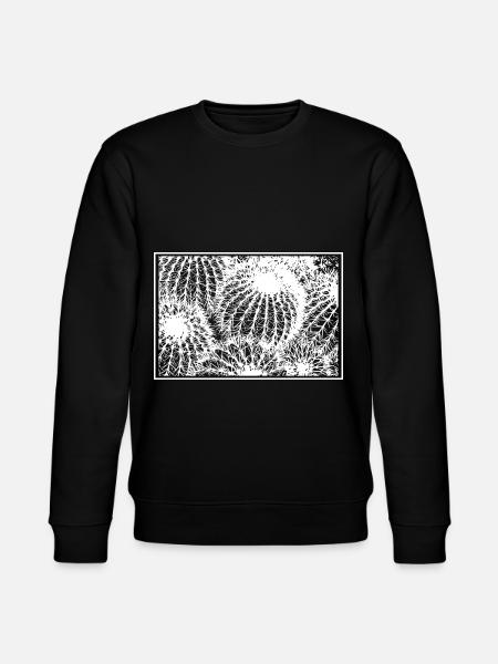 Lace Ferns Silhouette - Stanley/Stella CHANGER Unisex Organic Sweatshirt - black