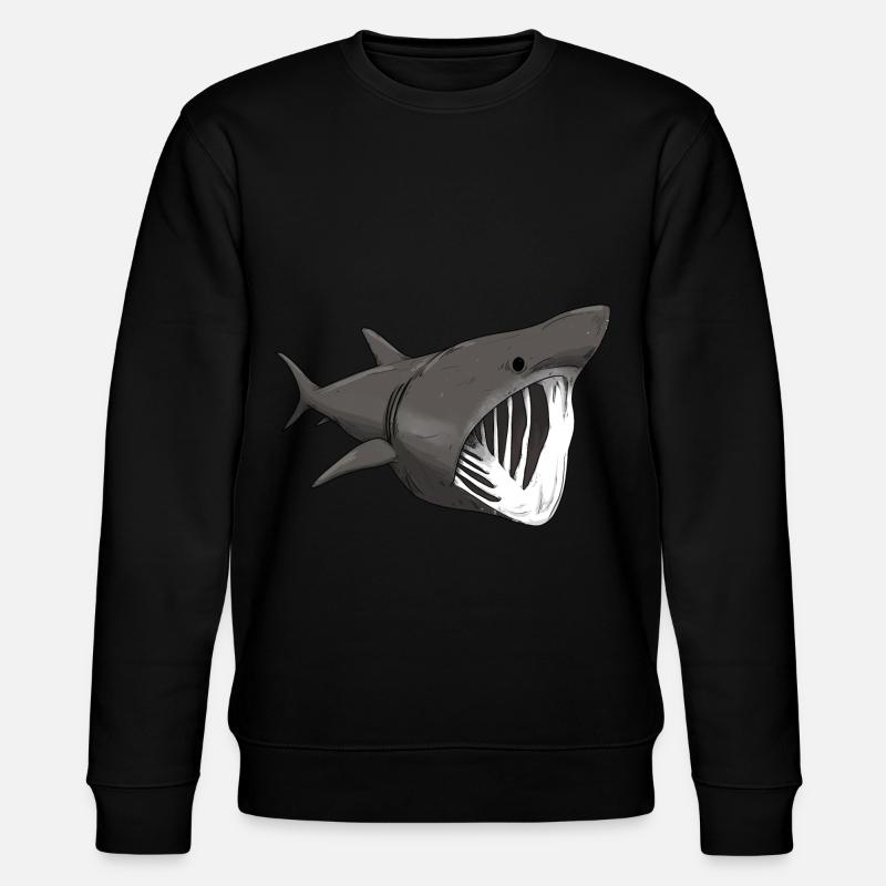 Basking shark - Stanley/Stella CHANGER Unisex Organic Sweatshirt - black