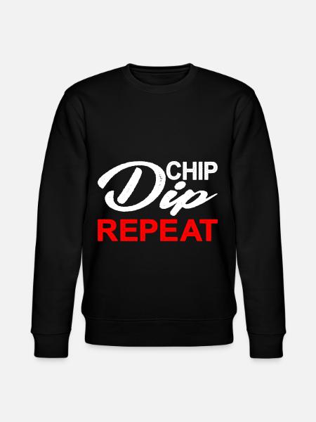 Chip Dip Repeat 8 - Stanley/Stella CHANGER Unisex Organic Sweatshirt - black
