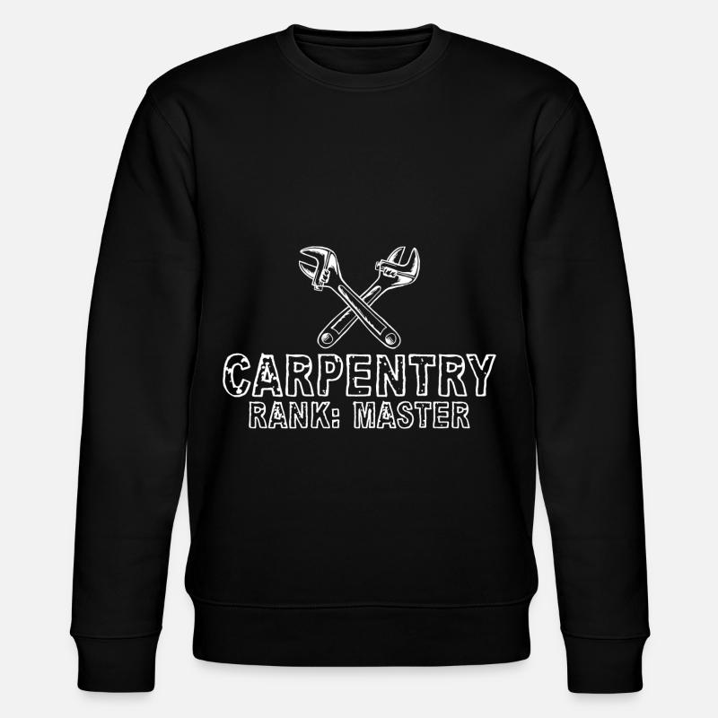 Carpentry Rank Master 4 - Stanley/Stella Unisex Bio-Sweatshirt CHANGER  - Schwarz