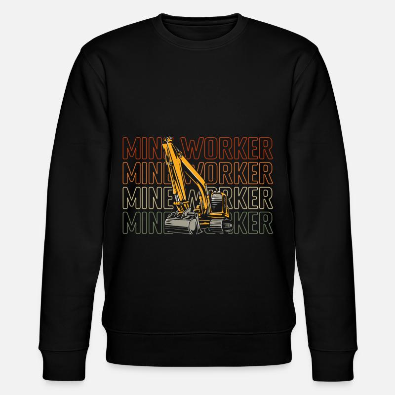 Miner Mine souterraine Miners - Sweat bio CHANGER Stanley/Stella Unisexe - noir