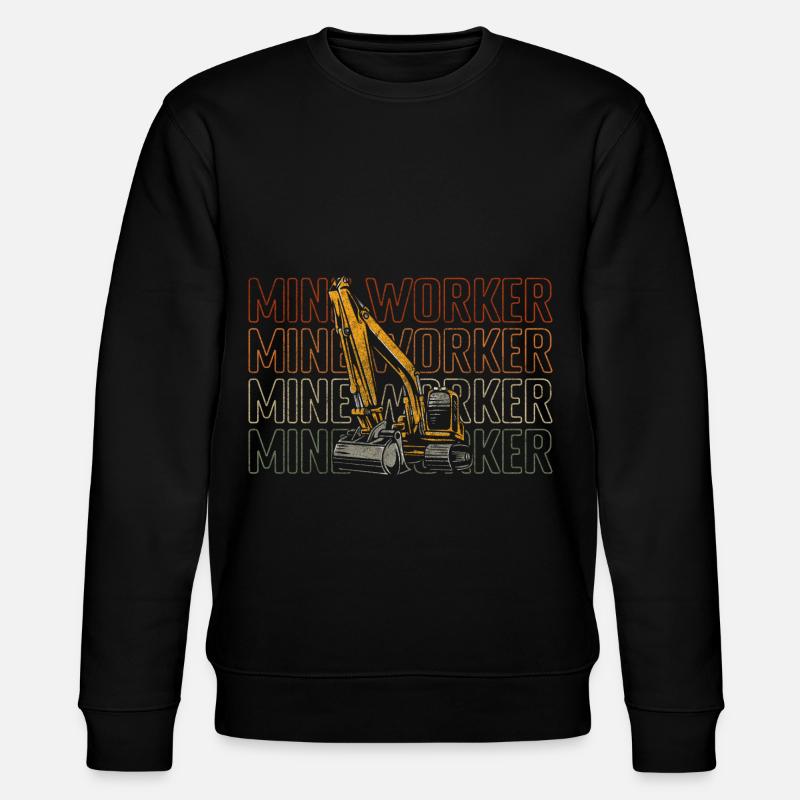 Mineur, Ouvrier, Ressources minérales - Sweat bio CHANGER Stanley/Stella Unisexe - noir