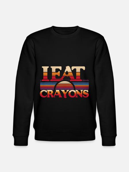 I Eat Crayons 8 - Stanley/Stella CHANGER Unisex Organic Sweatshirt - black