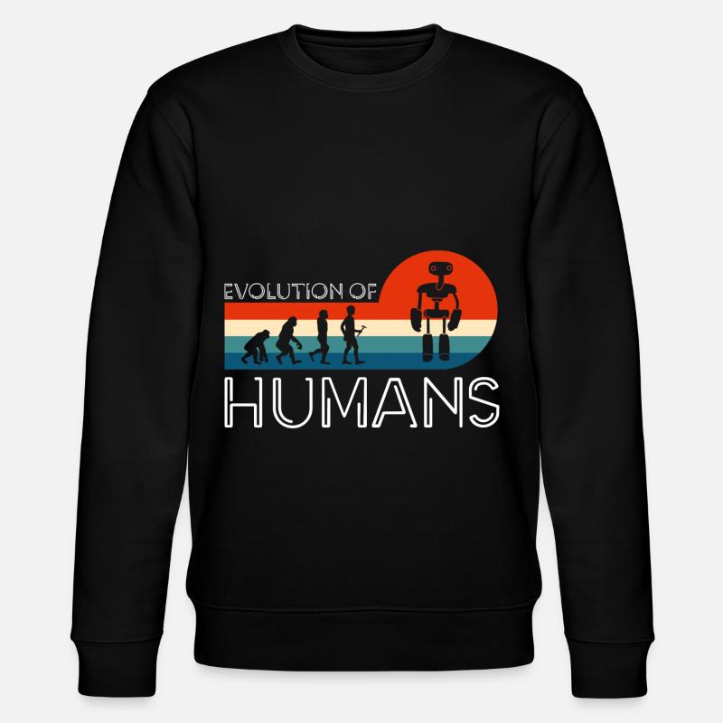 Android Cyborg - Stanley/Stella Unisex Bio-Sweatshirt CHANGER  - Schwarz