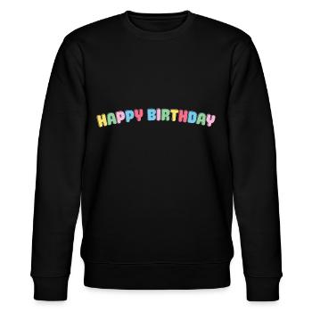 Joyeux anniversaire Félicitations anniversaire - Sweat bio CHANGER Stanley/Stella Unisexe - noir - Devant - Nik (191cm) & Marisol (170cm)