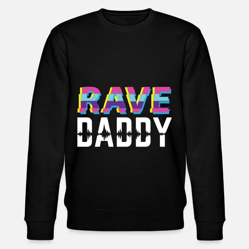 Rave Papa Techno Dad - Sweat bio CHANGER Stanley/Stella Unisexe - noir