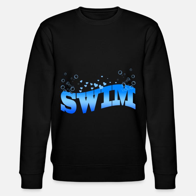 Schwimmen - Stanley/Stella Unisex Bio-Sweatshirt CHANGER  - Schwarz