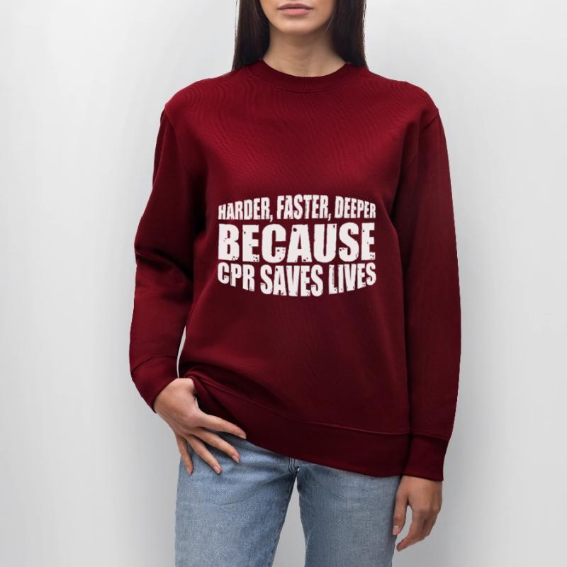 Plus difficile, plus rapide, plus profond parce que la RCR sauve des vies 10 Sweat bio CHANGER Stanley/Stella Unisexe