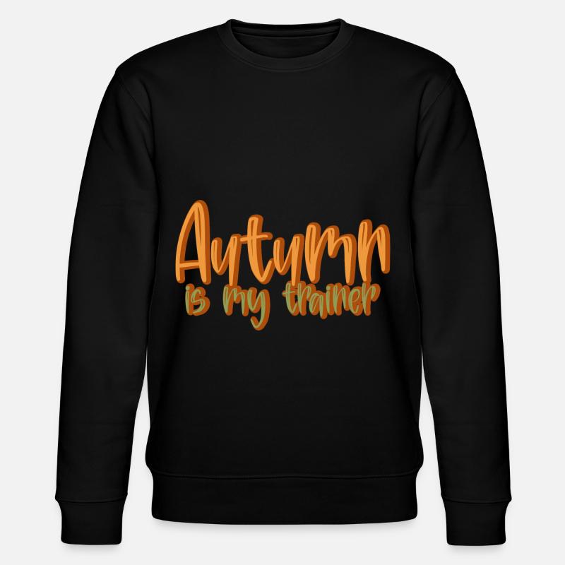 Autumn Is My Trainer 4 - Stanley/Stella Unisex Bio-Sweatshirt CHANGER  - Schwarz