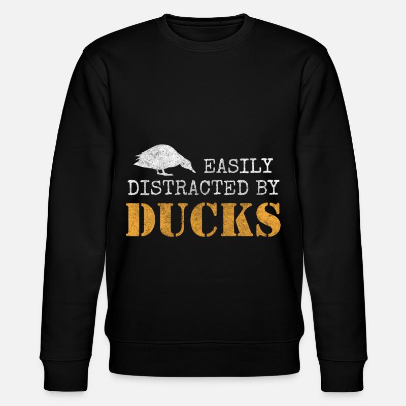 Ente Quack Tiere - Stanley/Stella Unisex Bio-Sweatshirt CHANGER  - Schwarz