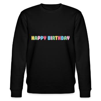 Joyeux anniversaire Félicitations anniversaire - Sweat bio CHANGER Stanley/Stella Unisexe - noir - Devant - Nik (191cm) & Marisol (170cm)
