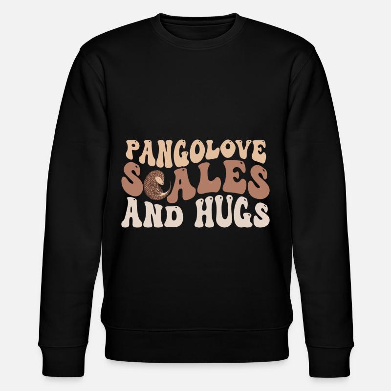 Pangolins et câlins Pangolins - Sweat bio CHANGER Stanley/Stella Unisexe - noir
