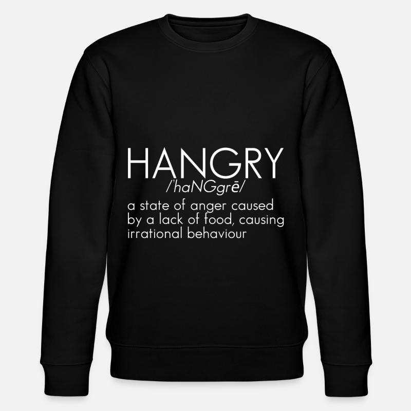 Hangry Definition 5 - Stanley/Stella Unisex Bio-Sweatshirt CHANGER  - Schwarz