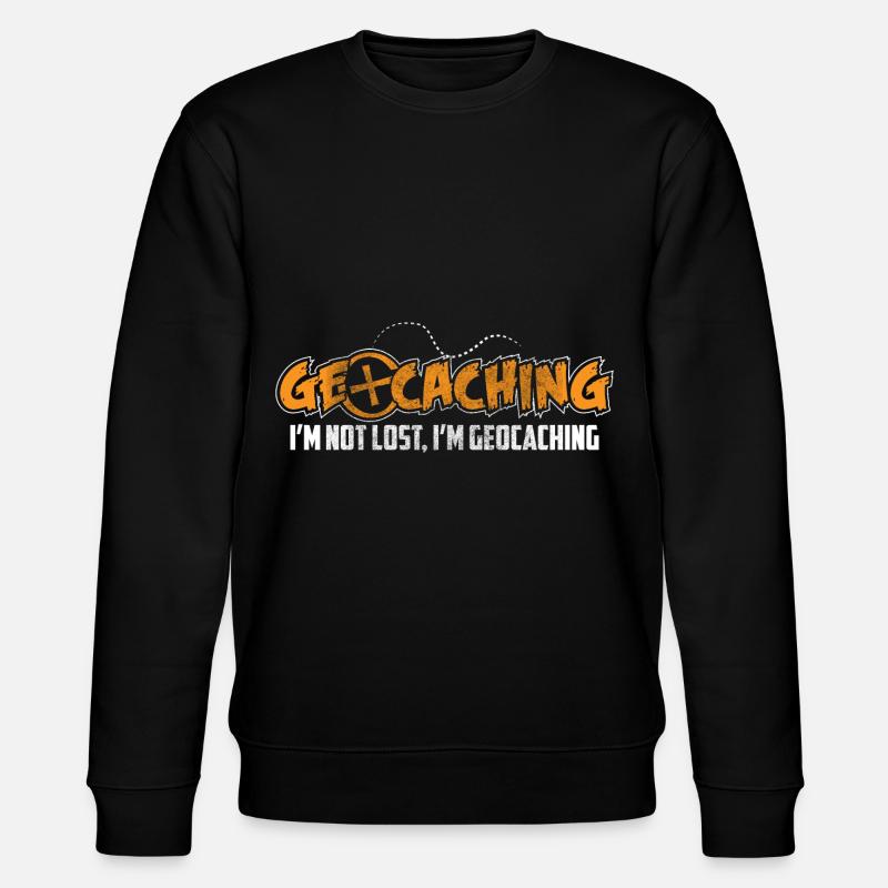 Geocache Caching Nature - Stanley/Stella CHANGER Unisex Organic Sweatshirt - black