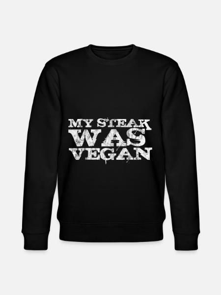 Mon steak était végétalien 3 - Sweat bio CHANGER Stanley/Stella Unisexe - noir