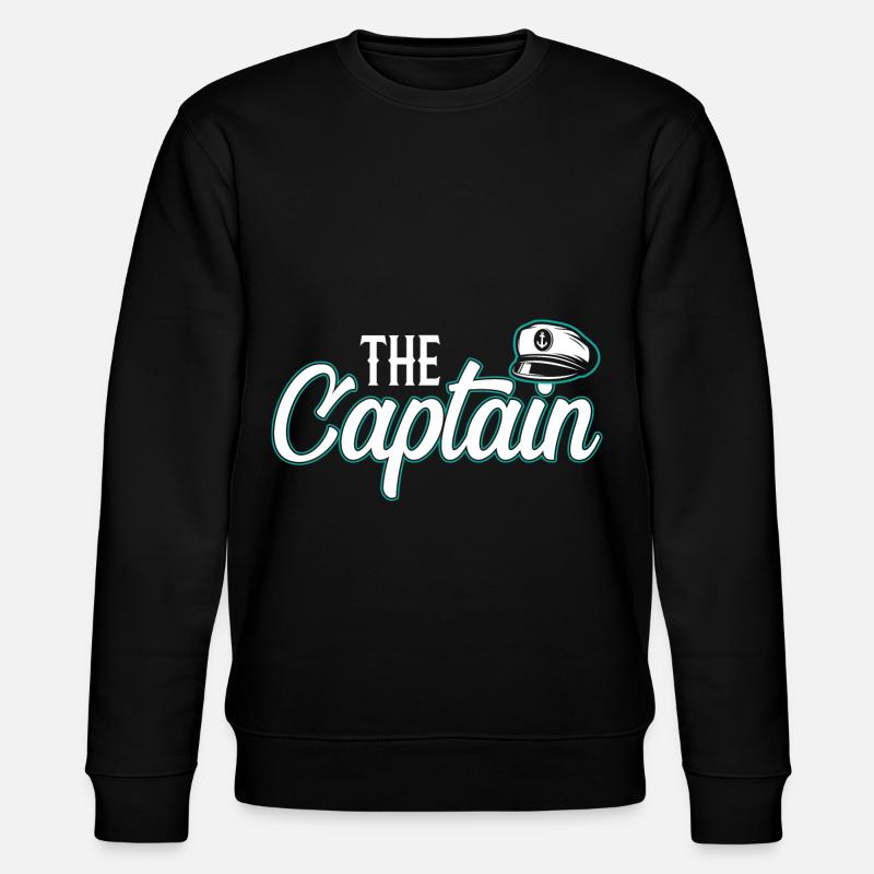 Der Captain - Stanley/Stella Unisex Bio-Sweatshirt CHANGER  - Schwarz