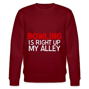 Le bowling est tout à fait dans mon allée - Sweat bio CHANGER Stanley/Stella Unisexe - bordeaux - Devant - Nik (191cm) & Marisol (170cm)