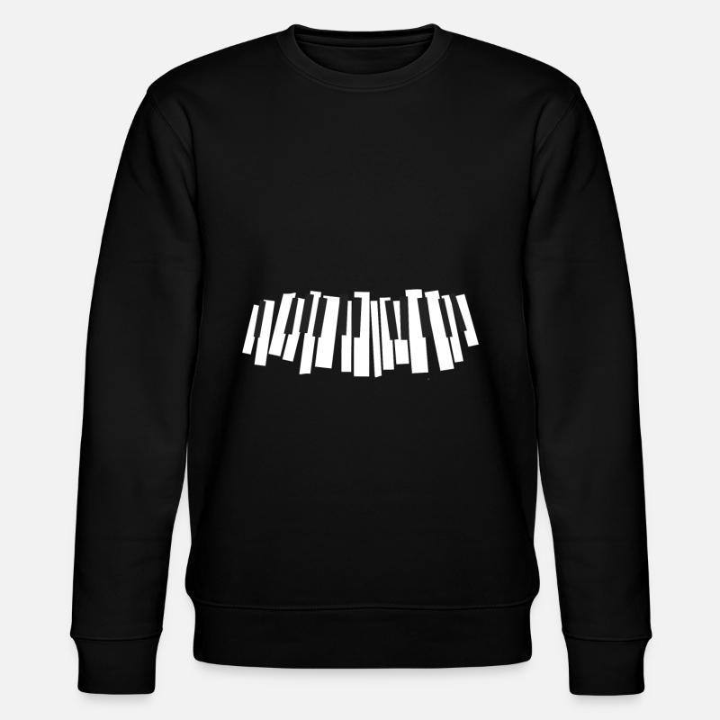 Klavier - Stanley/Stella Unisex Bio-Sweatshirt CHANGER  - Schwarz