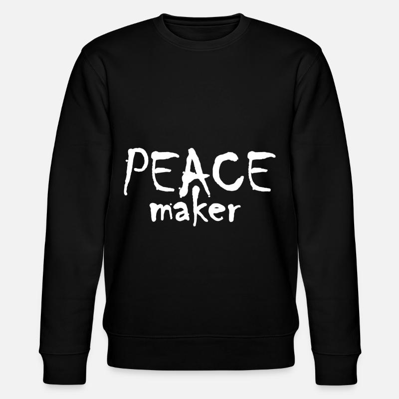 Peace Maker - Stanley/Stella Unisex Bio-Sweatshirt CHANGER  - Schwarz
