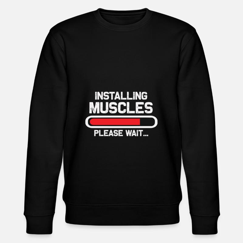 Install muscles - Stanley/Stella CHANGER Unisex Organic Sweatshirt - black