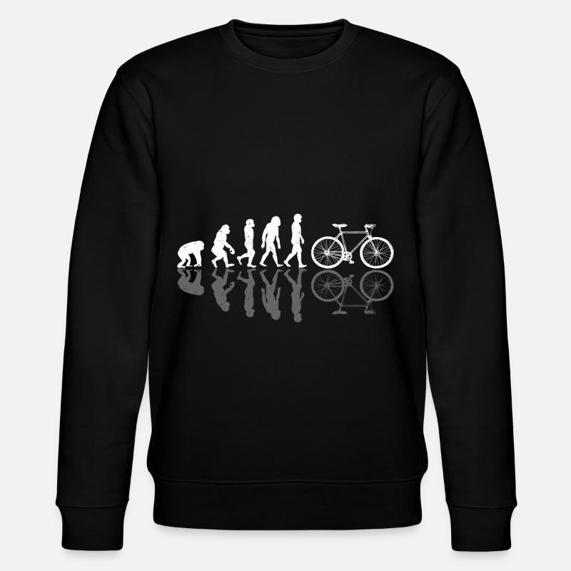 Bike Evolution Bicycle Biker - Stanley/Stella CHANGER Unisex Organic Sweatshirt - black