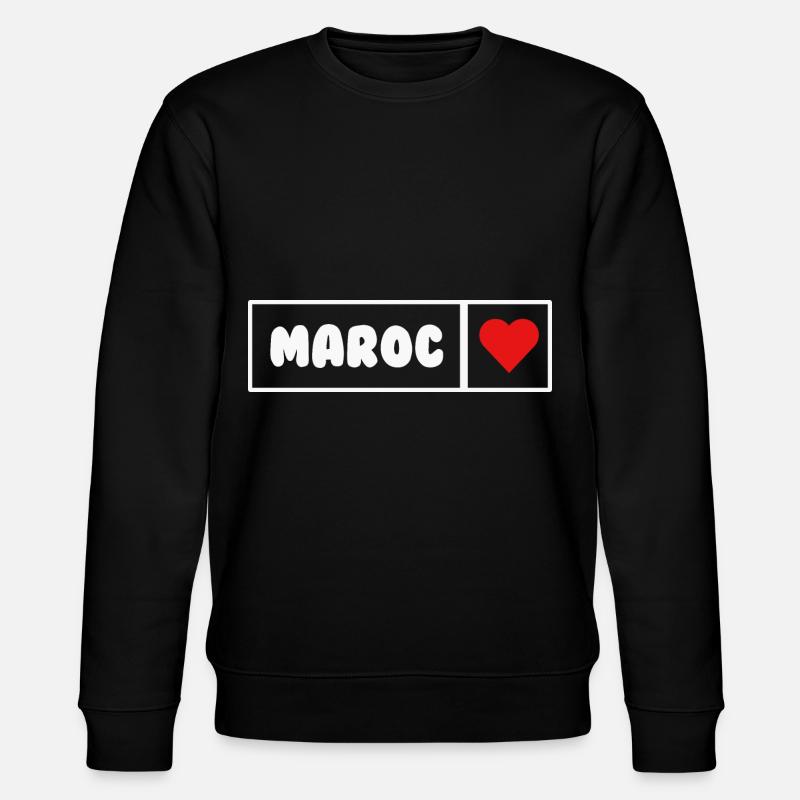 Marokko - Stanley/Stella Unisex Bio-Sweatshirt CHANGER  - Schwarz