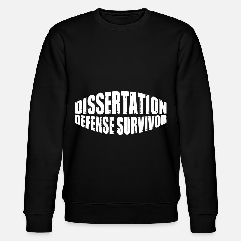 Dissertation Defense Survivor 10 - Stanley/Stella Unisex Bio-Sweatshirt CHANGER - Schwarz