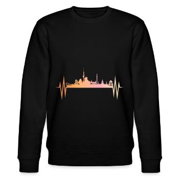 Hannover Germany Gift Hanno - Stanley/Stella CHANGER Unisex Organic Sweatshirt - black - Front - Nik (191cm) & Marisol (170cm)
