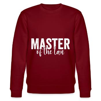 Network Engineer Master Of Lan Administrator - Stanley/Stella CHANGER Unisex Organic Sweatshirt - burgundy - Front - Nik (191cm) & Marisol (170cm)