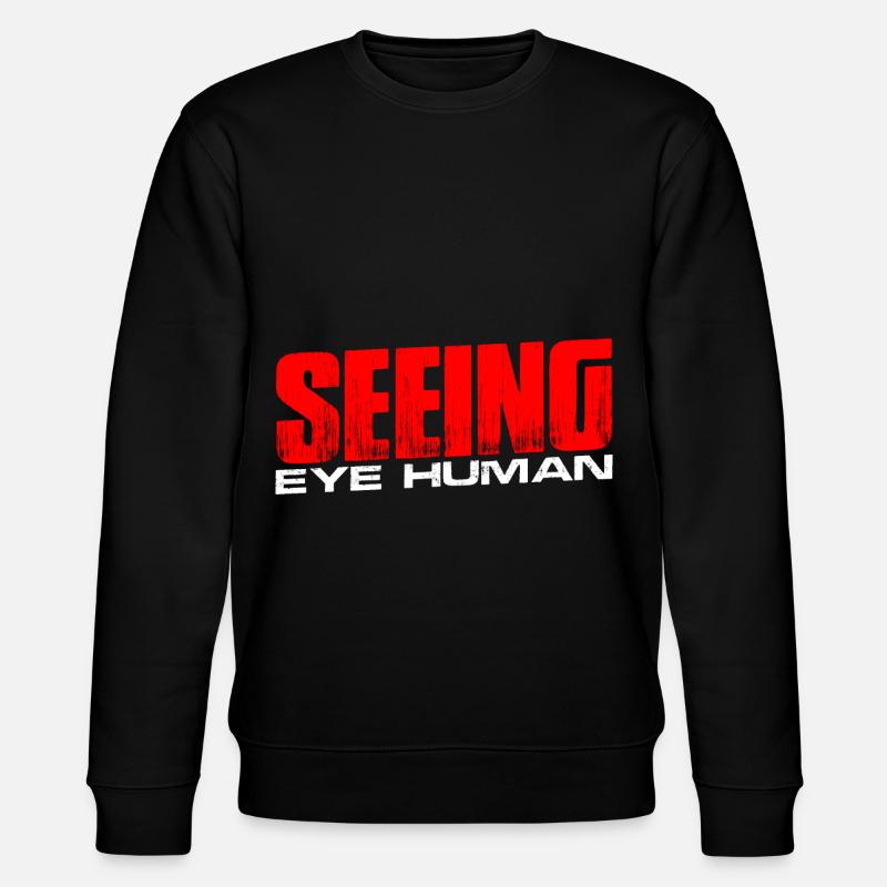 Seeing Eye Human 14 - Stanley/Stella Unisex Bio-Sweatshirt CHANGER - Schwarz