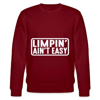 Limpin' Ain't Easy 23 - Stanley/Stella Unisex Bio-Sweatshirt CHANGER  - Burgunderrot - Vorne - Nik (191cm) & Marisol (170cm)