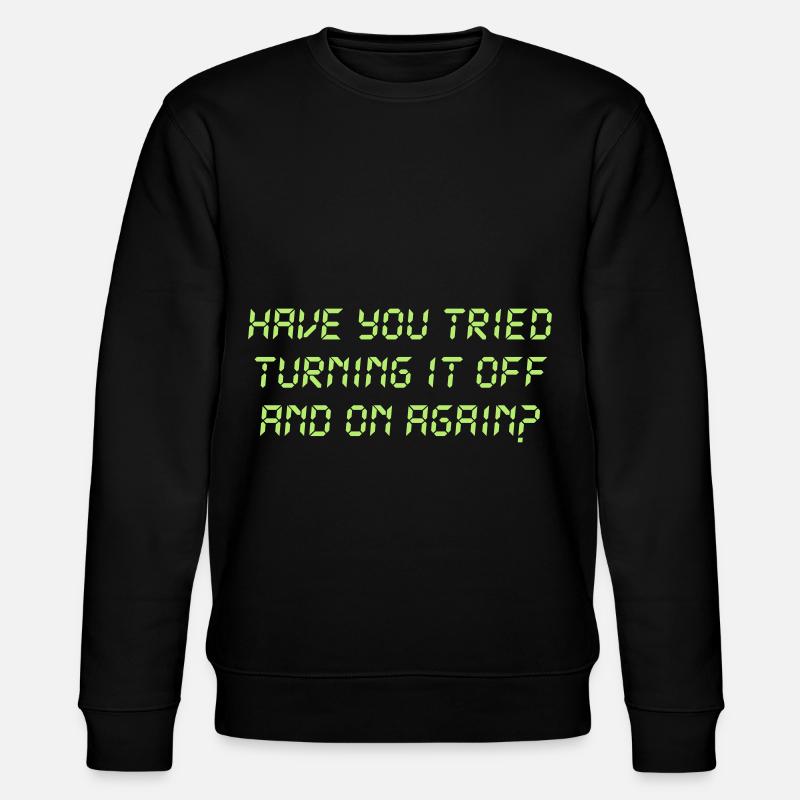 Turning off and on - Stanley/Stella Unisex Bio-Sweatshirt CHANGER - Schwarz
