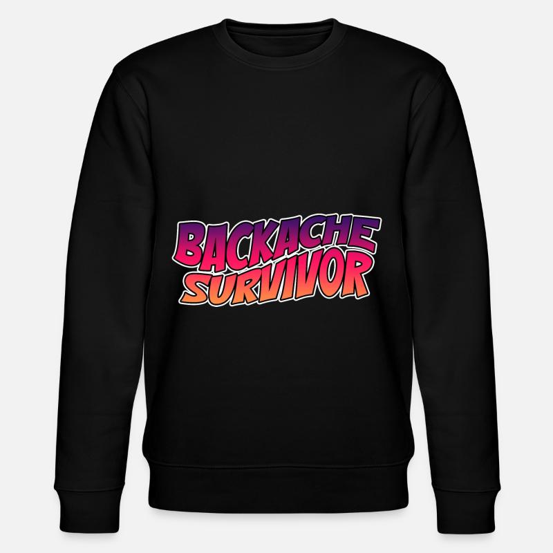 Backache Survivor 4 - Stanley/Stella CHANGER Unisex Organic Sweatshirt - black