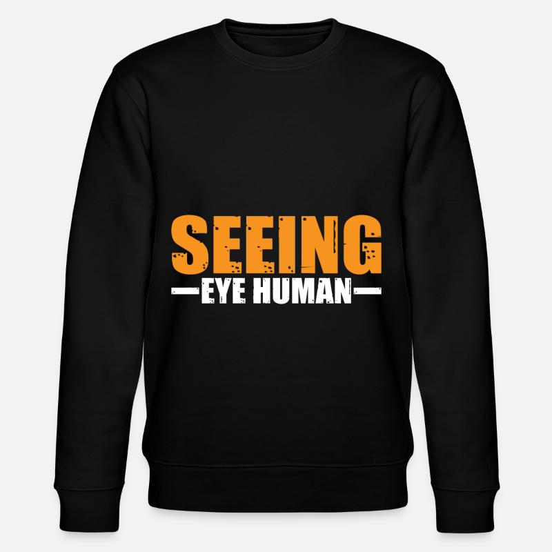 Seeing Eye Human 31 - Stanley/Stella Unisex Bio-Sweatshirt CHANGER  - Schwarz