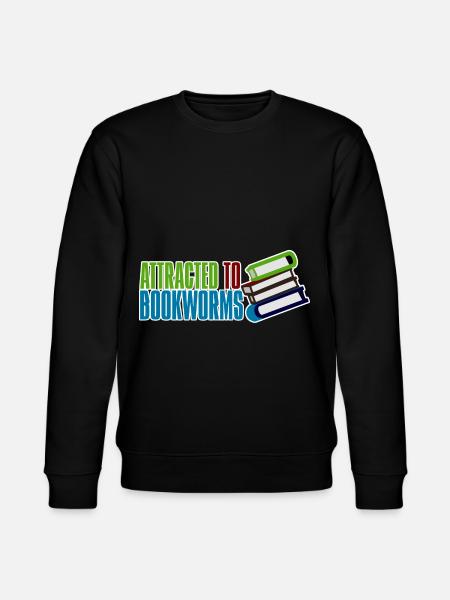 Attracted To Bookworms 2 - Stanley/Stella CHANGER Unisex Organic Sweatshirt - black