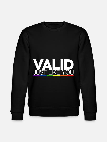Valid Just Like You - Stanley/Stella CHANGER Unisex Organic Sweatshirt - black
