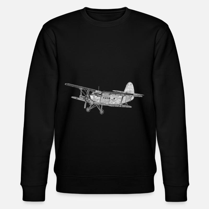 Antonov AN-2 avion biplan AN-2 - Sweat bio CHANGER Stanley/Stella Unisexe - noir