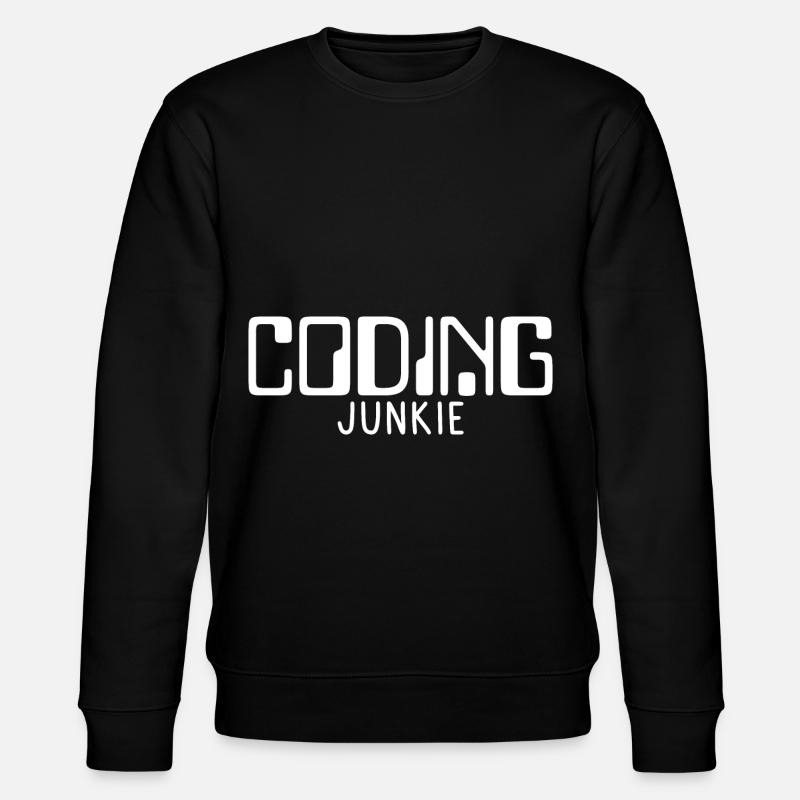 Coding Junkie 4 - Stanley/Stella Unisex Bio-Sweatshirt CHANGER  - Schwarz