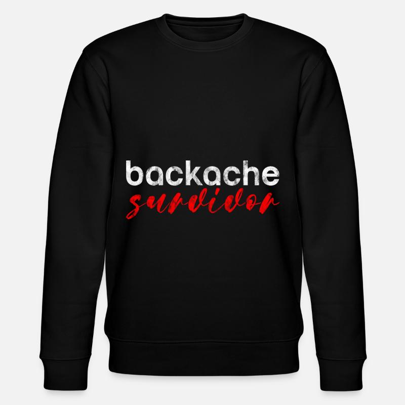 Backache Survivor 3 - Stanley/Stella CHANGER Unisex Organic Sweatshirt - black
